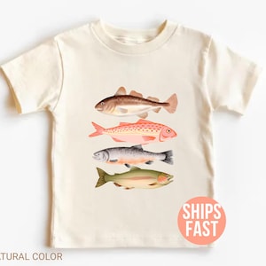 Kids Fishing Shirt, Fishing Shirt, Fish Toddler Shirt, Fishing Gift, Lake Shirt, Camping Shirt, Retro Fish Baby Shower Gift, Baby Fish Shirt