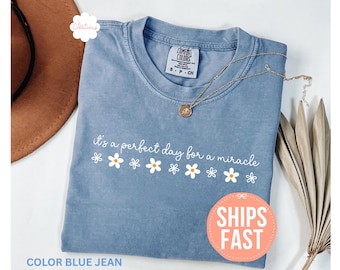 Comfort Colors® It's A Perfect Day for A Miracle Shirt for Couples, IVF Expect Miracles Tee, IVF Strong Matching Shirt, Ivf Gifts, IVF Shirt