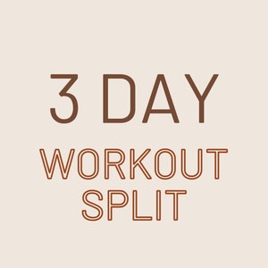 Beginner 3 day split hot sale