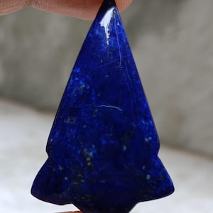 41x25x6MM Lapis Lazuli Cabochon, Natural Lapis Lazuli Gemstone, Triangle Shape Loose Gemstone For making Jewelry, Blue, 47.15 Carat