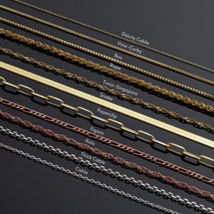 14K Gold Chain Necklace - 12 14 16 18 20 22 inch Gold Chain - Paperclip Chain - Cable Chain - Rope Chain - Box Chain - Figaro Chain