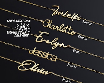 Custom Name Bracelet, Gold Name Bracelets, Handwriting Name Bracelet, Personalized Gift for Her, Bracelets for Women, Birthday Gift