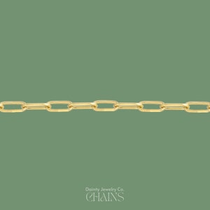 Paperclip Chain Bracelet Gold 925K Sterling Silver Paper Clip Chain Bracelet Link Chain Bracelet Bracelet for Women Gift for Her image 5