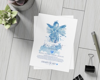 CORAÇÃO DE ANIAH | Pacotes de Cartões Postais Anjo Celestial (envelopes incluídos)