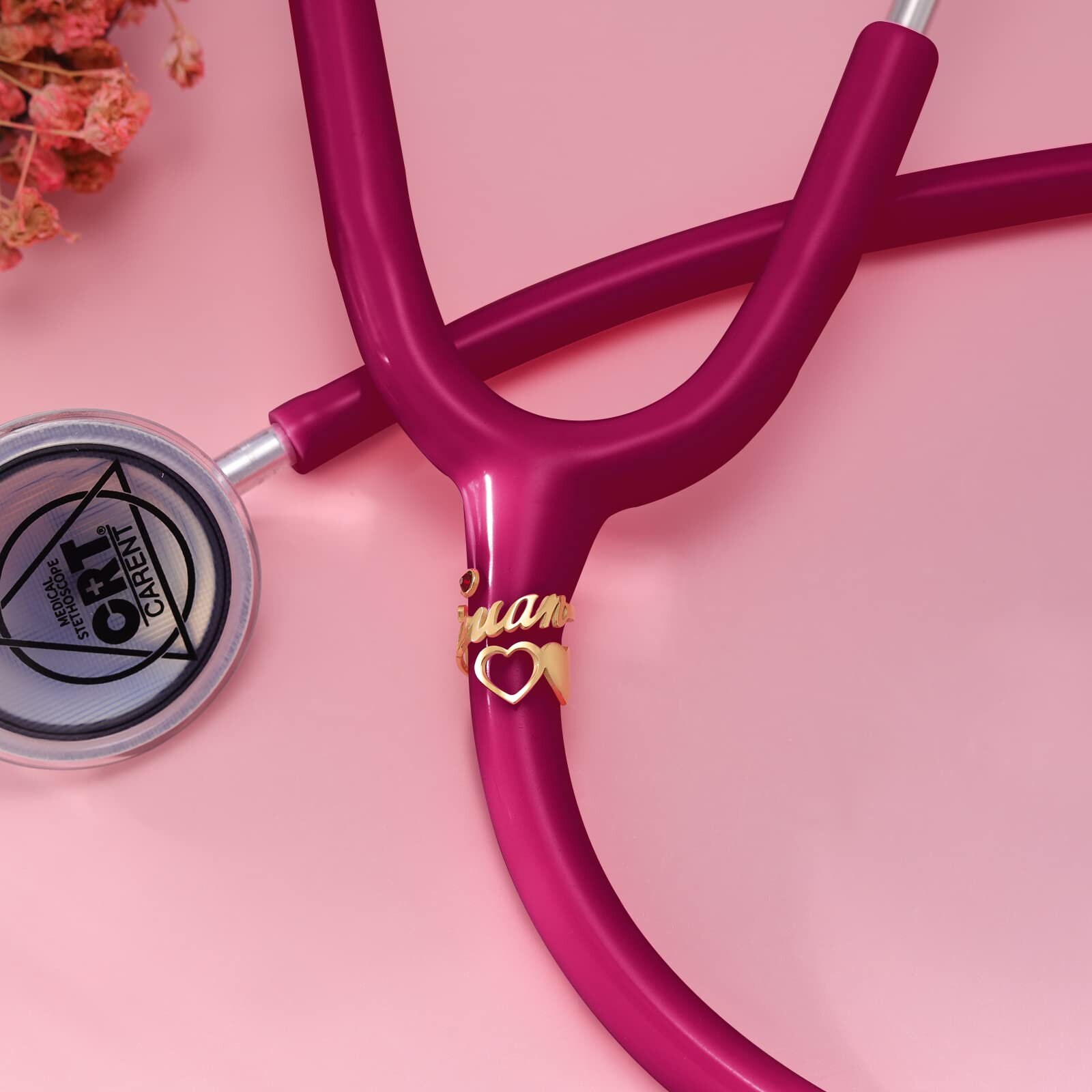 Personalized Stethoscope Birthstone Name Tag Stethoscope Etsy