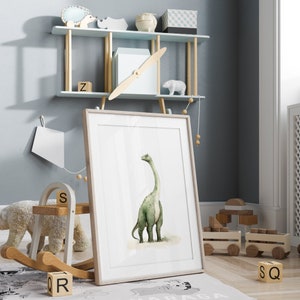 Dinosaur Decor, Dinosaur Prints, Dinosaur Wall Art, Dinosaur Nursery, Boys Bedroom Decor, Nursery Decor Boy, Printable, Watercolor