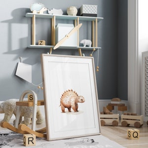Dinosaur Decor, Dinosaur Prints, Dinosaur Wall Art, Dinosaur Nursery, Boys Bedroom Decor, Nursery Decor Boy, Printable, Watercolor