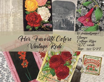 Her favorite colors.  Vintage Red