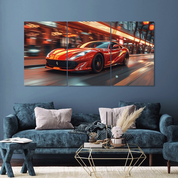 Lenwandbld Corvette Abstrakt Auto Blder Wohnzmmer Büro Poster