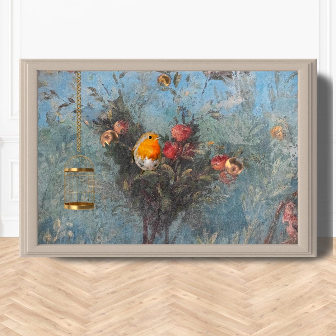 Robin Bird Print | Robin Wall Art | Wall Decor Robin | Robin Bird ...