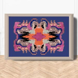 Art deco print | Symmetrical wall art | Art Deco poster  | Art deco wall art | Colorful wall art | Art deco decor | Original art deco print