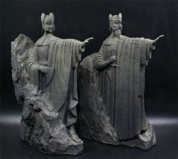 Lord of the Rings Argonath Statues Bookend LOTR Hobbit Etsy