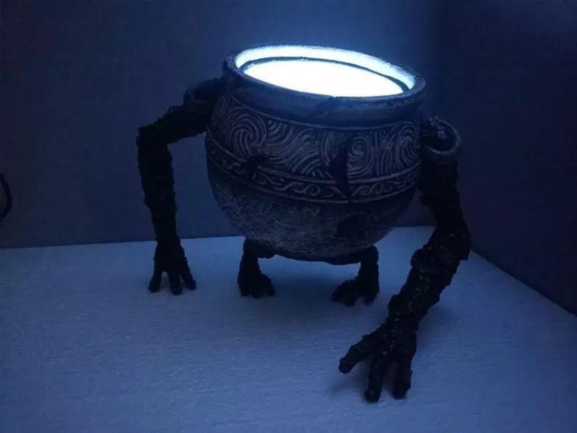 Elden Ring Alexander Iron Fist Lighted Pot Figure Statue Etsy