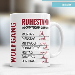 Rente Tasse Ruhestand Wöchentlicher Zeitplan Rentner Bild 1