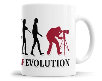 Fotograf Evolution Tasse - Geschenkidee für Fotografen