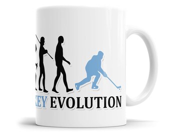 Eishockey Evolution Tasse - Geschenkidee für Eishockeyspieler