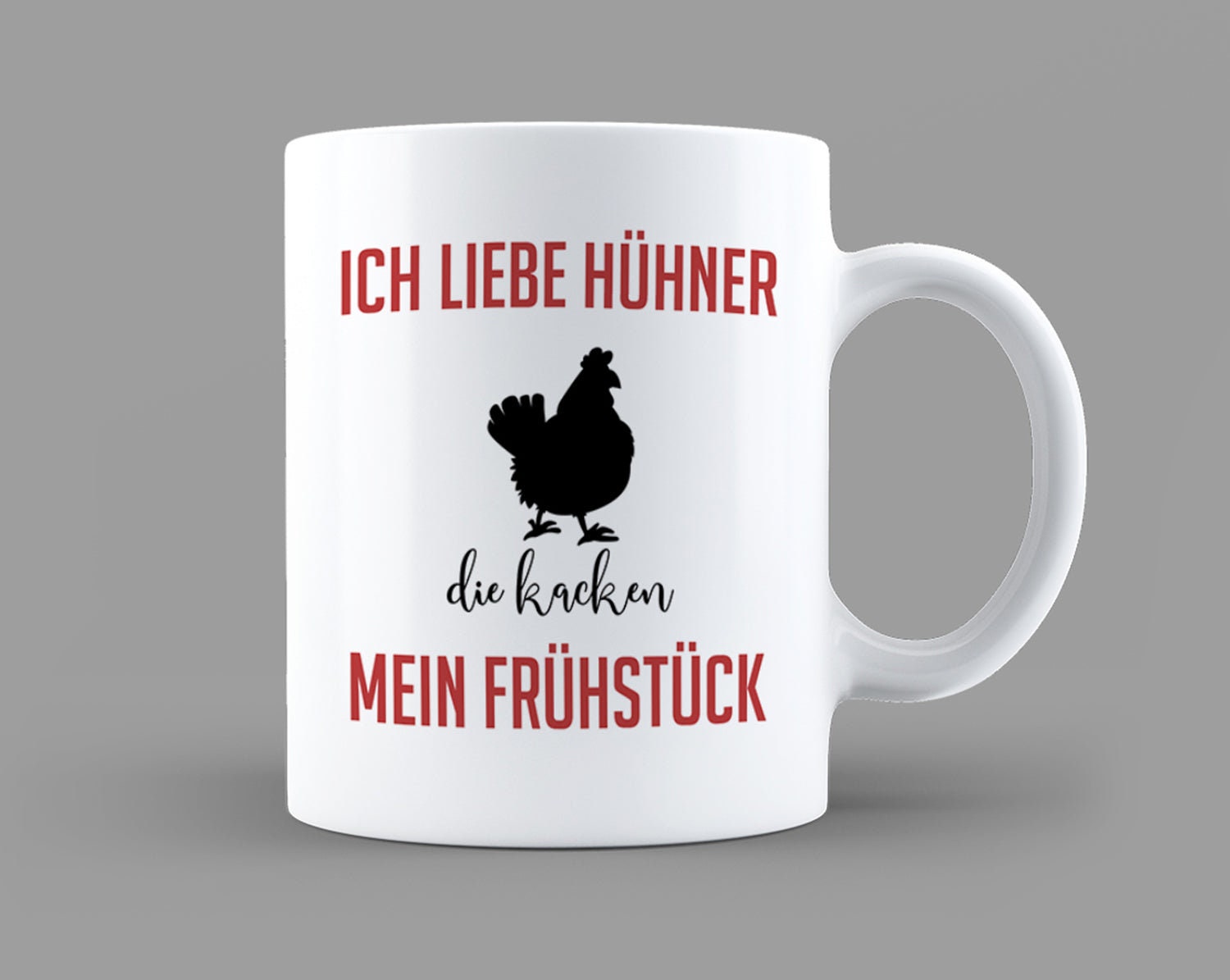 Tasse Mit Spruch Ich Liebe Hühner Die Kacken Mein Frühstück Etsy