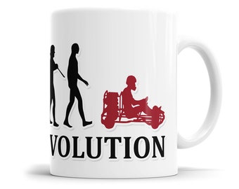 Kart Evolution Tasse - Geschenkidee für Kartfahrer