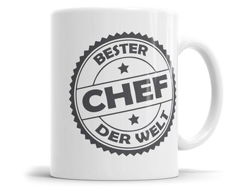 Bester Chef Stempel Design Tasse - Geschenk für den Chef