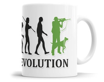 Jäger Evolution Tasse - Geschenkidee für Jäger