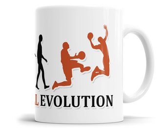 Basketball Evolution Tasse - Geschenkidee für Basketballspieler