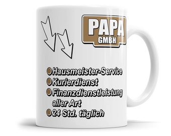 Papa GmbH Hausmeister Service Kurierdienst - Bester Papa Tasse