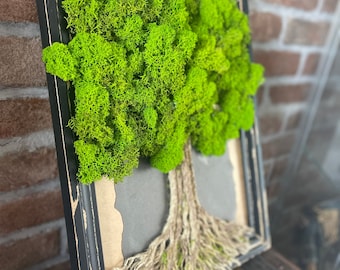 Árbol de la vida de musgo - Arte de la pared