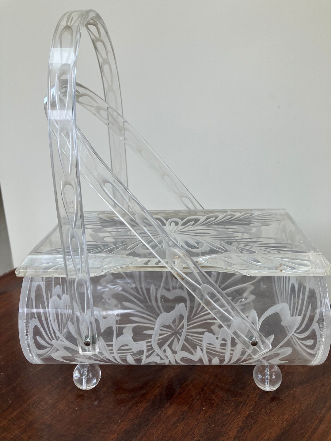 Rare 50s Lucite Rialto Box Bag Etsy