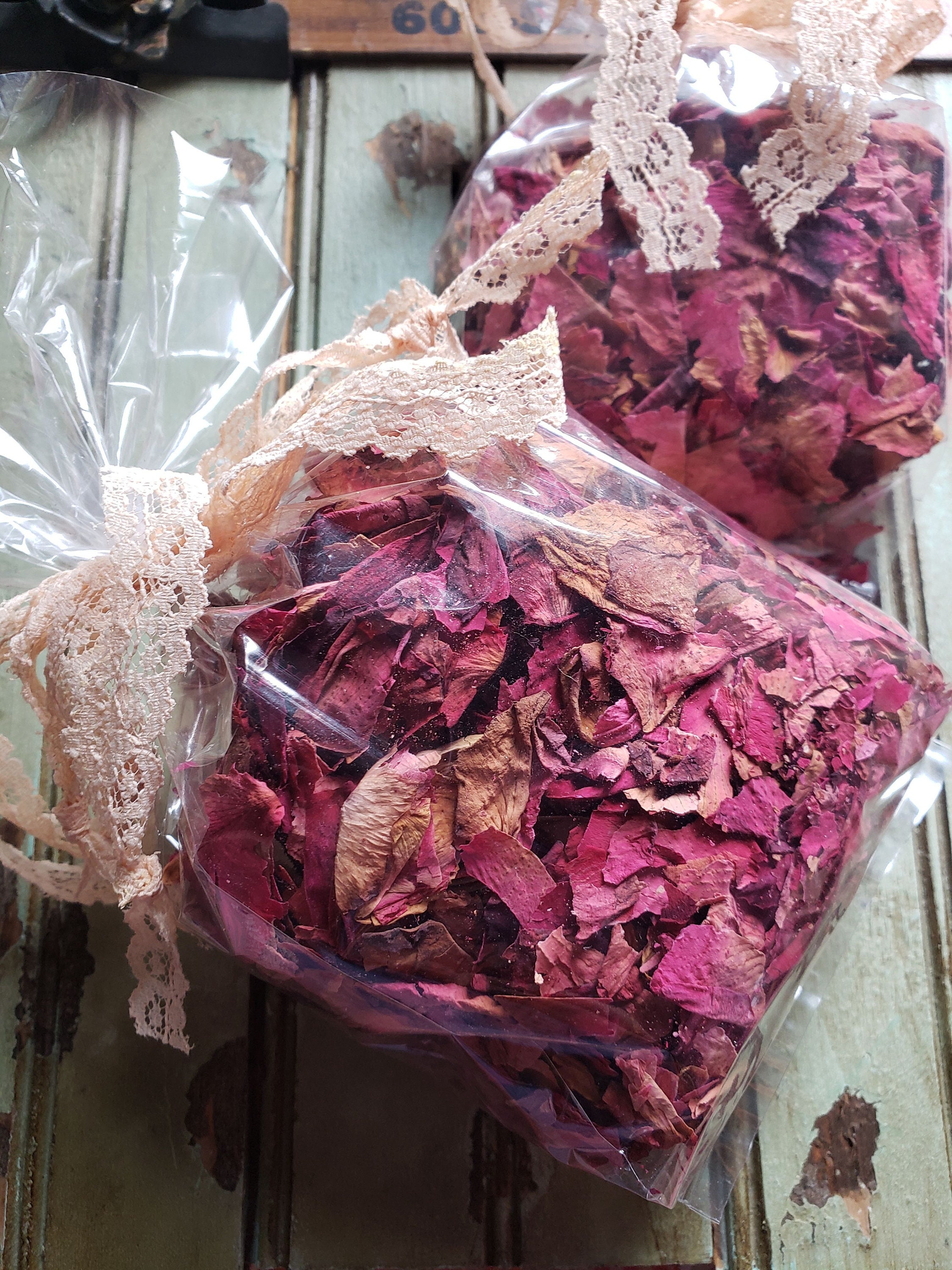 Vintage Cottage! Pretty Homemade Red Dried Roses - Etsy