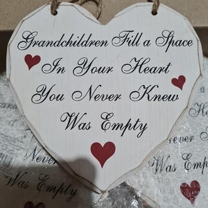 White Hanging Heart Plaque