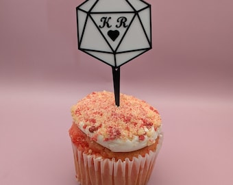 Toppers de Cupcake D&D personalizados. Torne o seu casamento ou evento tão único quanto você possa imaginar!