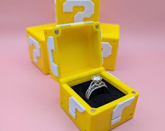 Caixa de anel com bloco de perguntas - perfeita para propostas exclusivas e presentes especiais