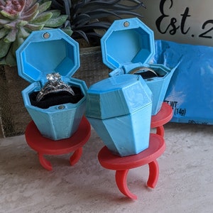 Ring Box Inspired by Ring Pop - Personalize your Proposal,  Gift, Ring Bearer box, ect!