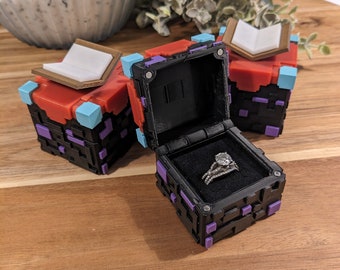 Caixa de Blocos Encantadora - Personalize uma Proposta Única, Presente, Caixa para Porta-Alianças, etc.