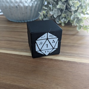 D20 with Numbers Ring Box (Proposal, Gift, Ring Bearer, ect) 20 sided dice