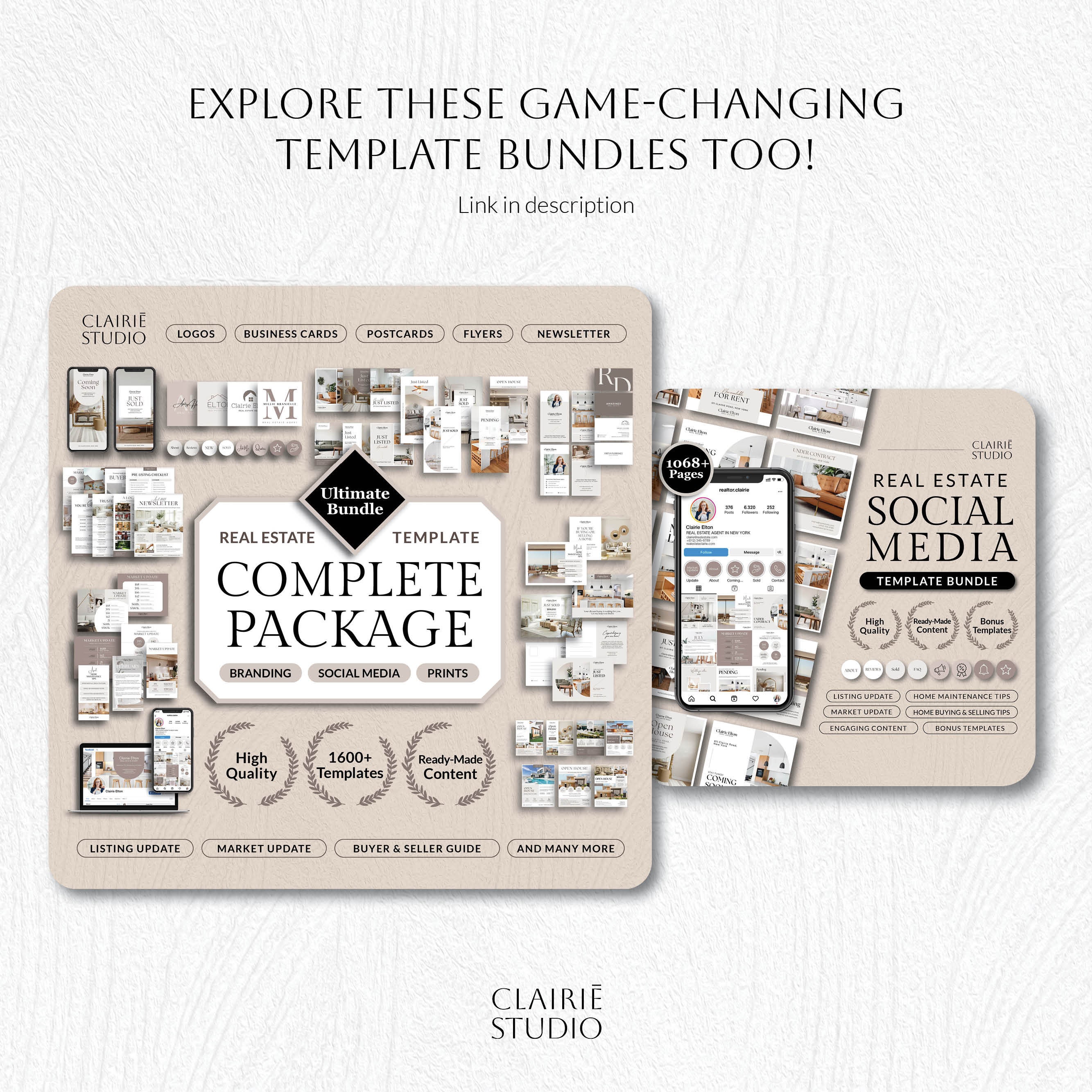 Printable Local Guide Template Bundle, Real Estate Marketing Kit ...