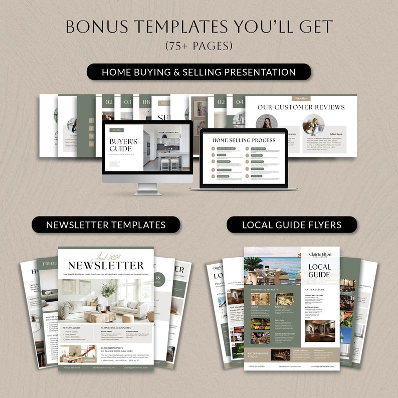 Real Estate Guide Template Bundle, Home Selling Buying Process, Buyer ...