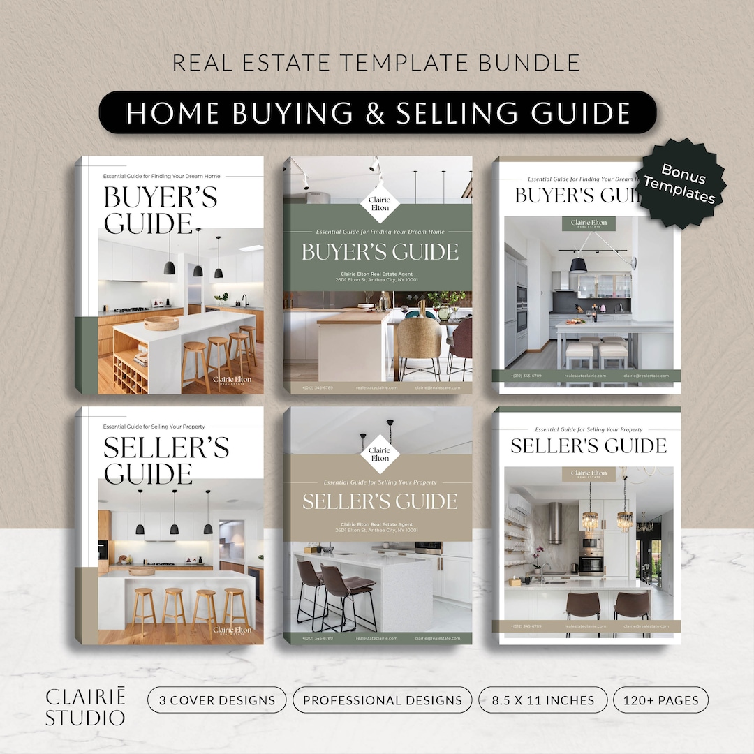 Real Estate Guide Template Bundle, Home Selling Buying Process, Buyer ...