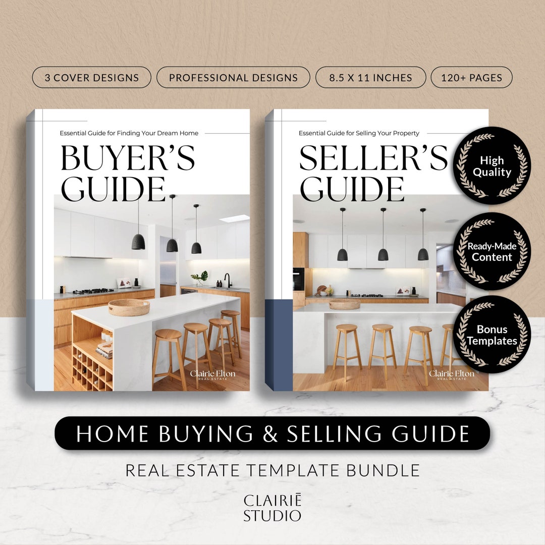 Home Buyer and Seller Guide Packet, Real Estate Selling Buying Process ...