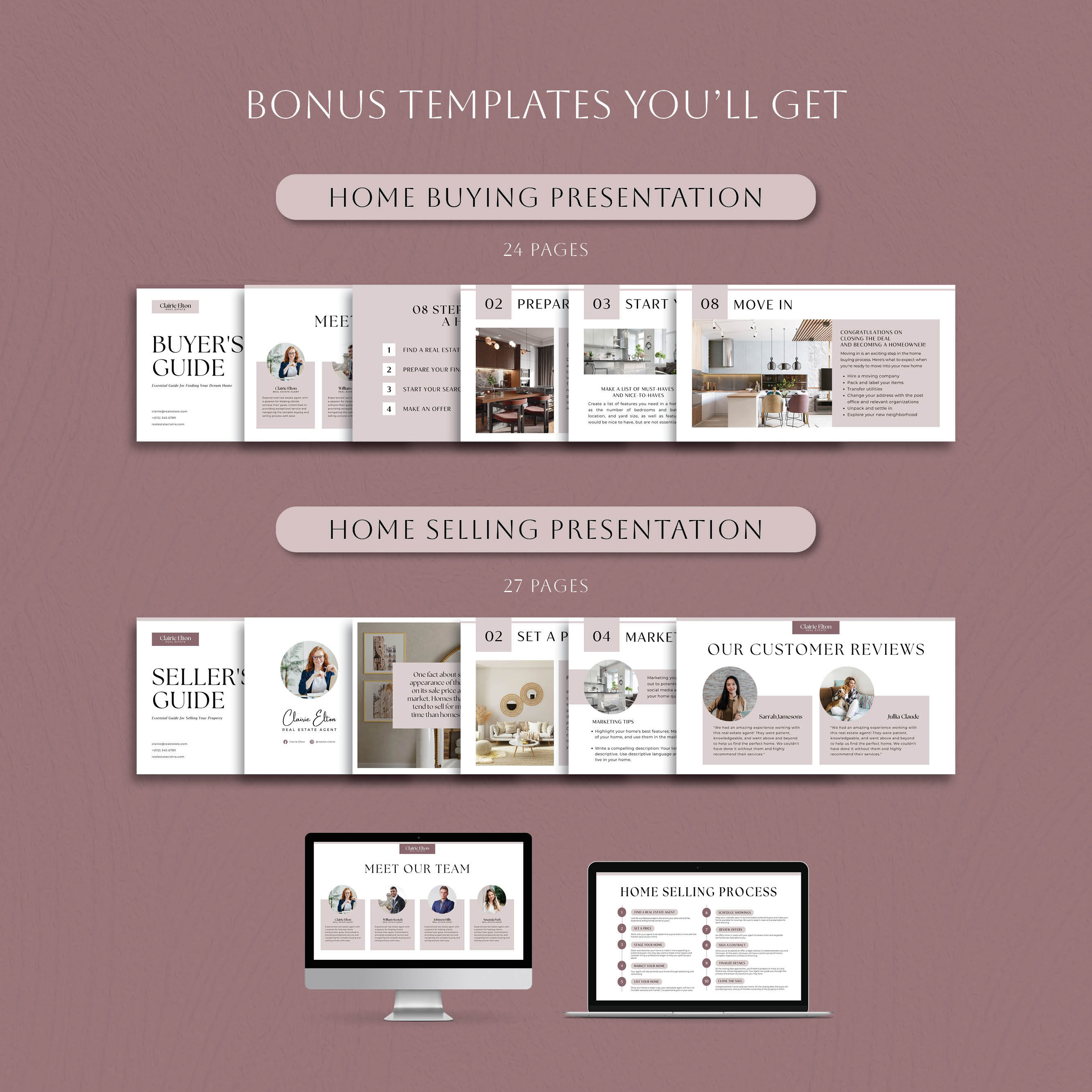 Printable Real Estate Guide Bundle, Home Selling Buying Process, Buyer ...