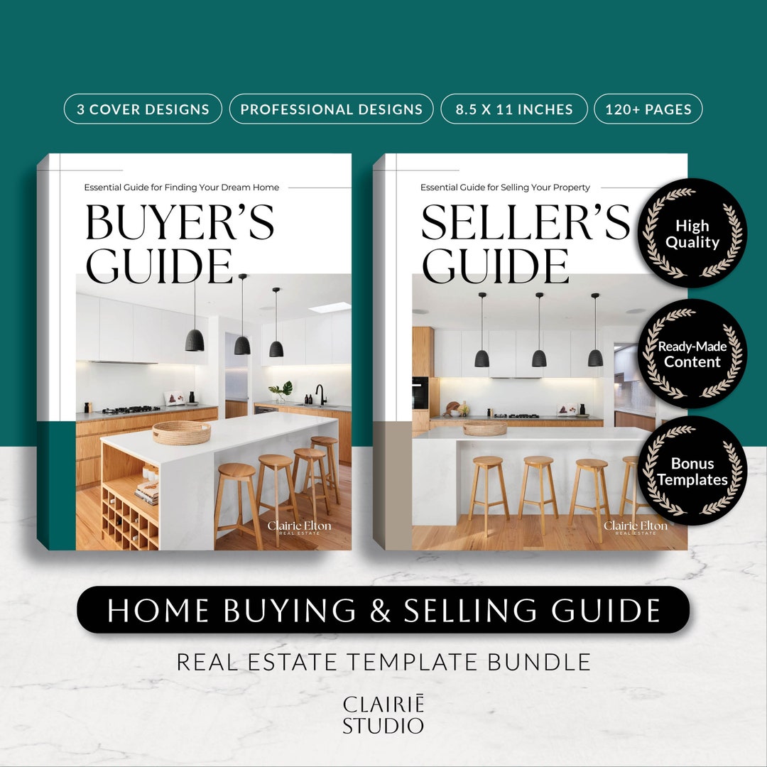 Home Buyer and Seller Guide Packet, Real Estate Selling Buying Process ...