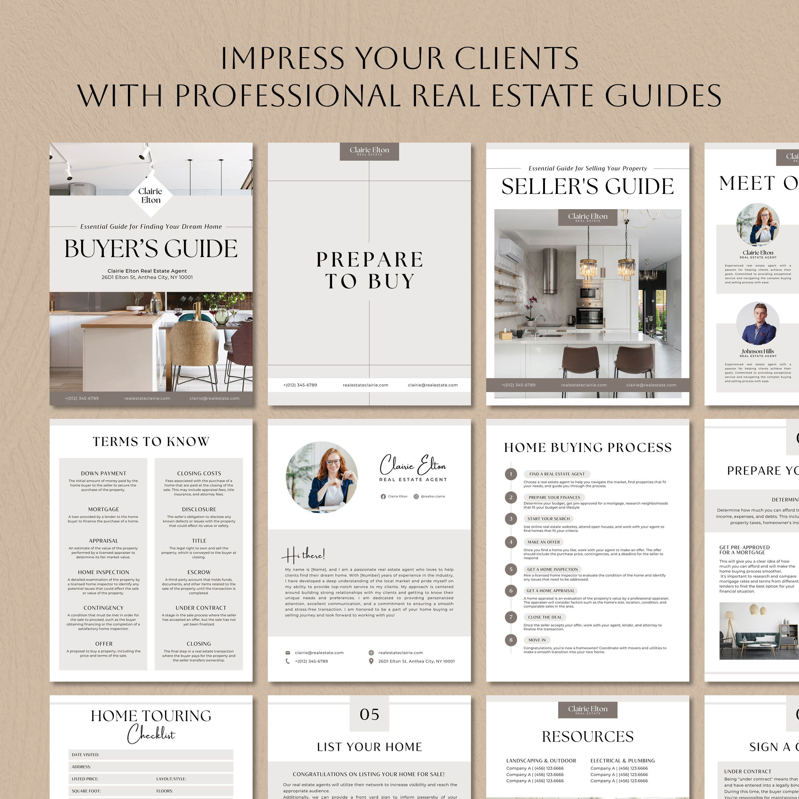 Real Estate Guide Template Bundle, Home Selling Buying Process, Buyer ...