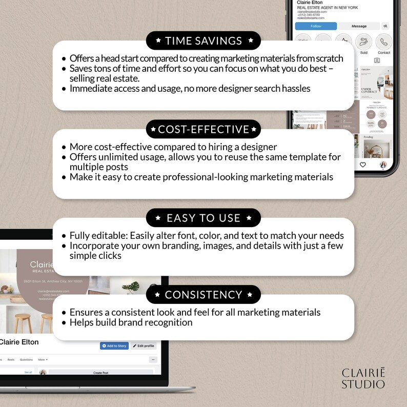 Real Estate Guide Template Bundle, Home Selling Buying Process, Buyer and Seller Guide Presentation, Canva Marketing for Real Estate Agent image 8