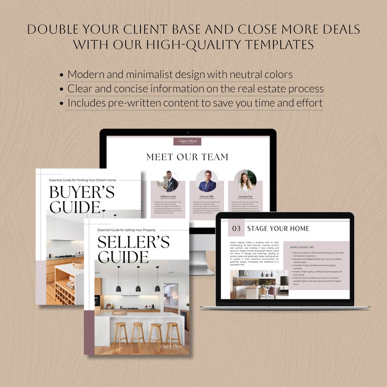 Home Buyer and Seller Guide Packet, Real Estate Selling Buying Process ...