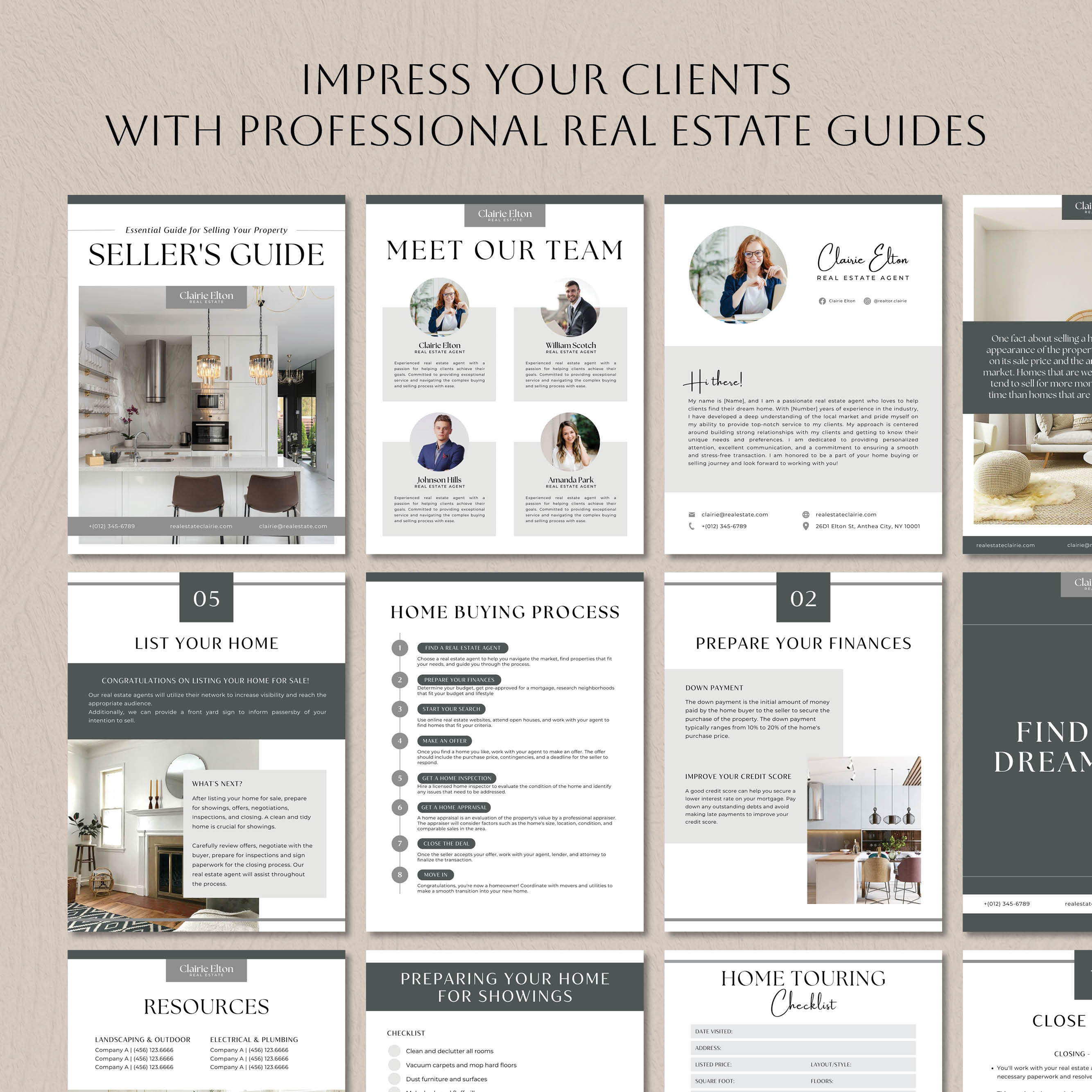 Real Estate Buyer and Seller Guide Bundle, Modern Home Selling Buying ...