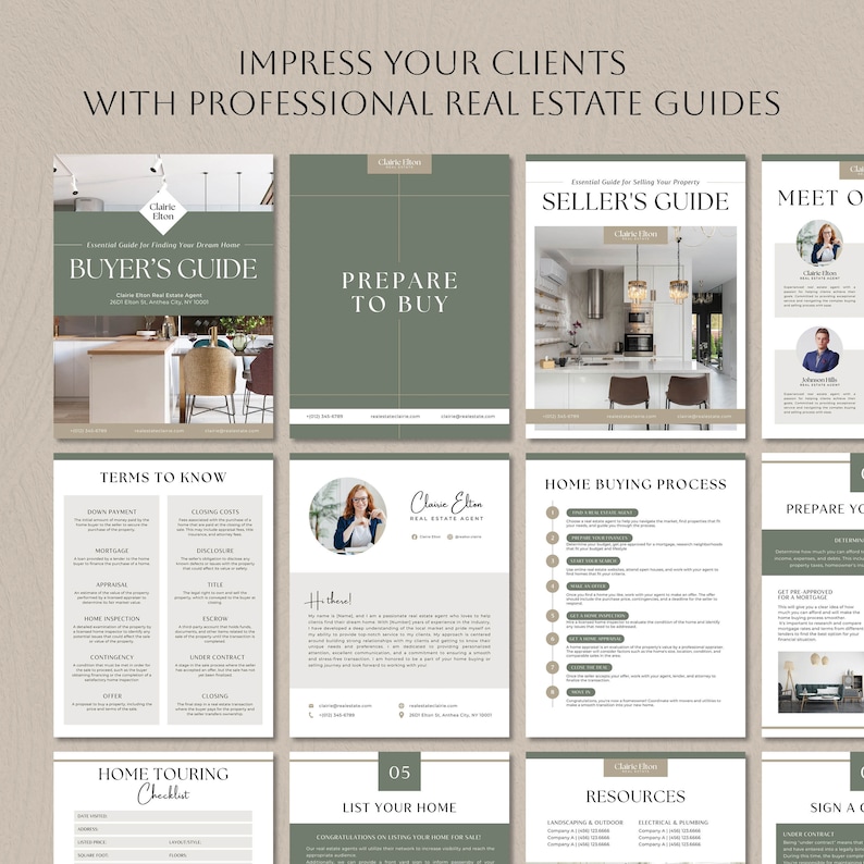 Real Estate Guide Template Bundle, Home Selling Buying Process, Buyer and Seller Guide Presentation, Canva Marketing for Real Estate Agent image 5