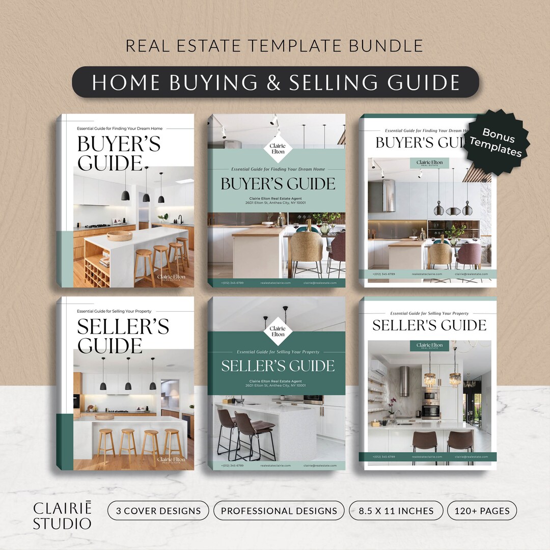 Real Estate Guide Template Bundle, Home Selling Buying Process, Buyer ...
