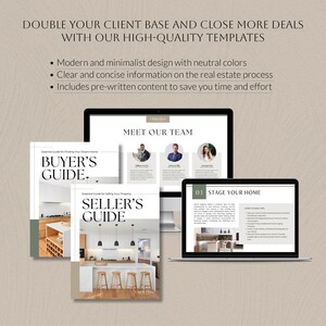 Real Estate Guide Template Bundle, Home Selling Buying Process, Buyer and Seller Guide Presentation, Canva Marketing for Real Estate Agent image 3
