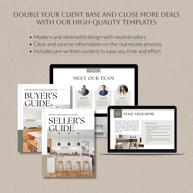 Real Estate Guide Template Bundle, Home Selling Buying Process, Buyer ...