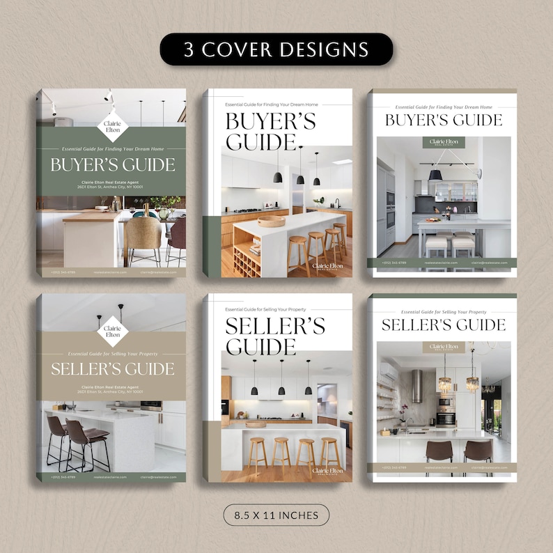 Real Estate Guide Template Bundle, Home Selling Buying Process, Buyer and Seller Guide Presentation, Canva Marketing for Real Estate Agent image 4